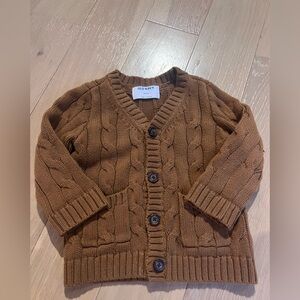 Old Navy Brown Cable Knit Cardigan Sweater for Kids